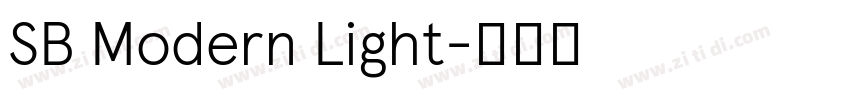 SB Modern Light字体转换 SB Modern Light字体转换